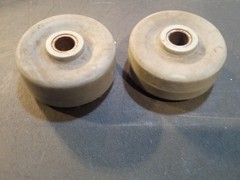 Tennant 1520 Industrial Carpet Extractor Bumper Wheels Set Of 2 OEM