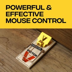 Victor Mouse Traps M035-12, Plastic Pedal, Sustainably Sourced FSC Wood, Wood