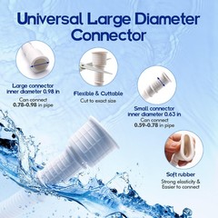 5 Ft Flexible Dehumidifier Drain Hose Universal 60 Inch White Hose