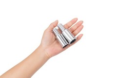 EESC2Y (2-Pack) 1″ Threaded Tips Replacement for Extension Poles 1 in, sliver