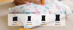 Portable Vacuum Storage Bag Pump, Travel Cordless Electric Rechargeable