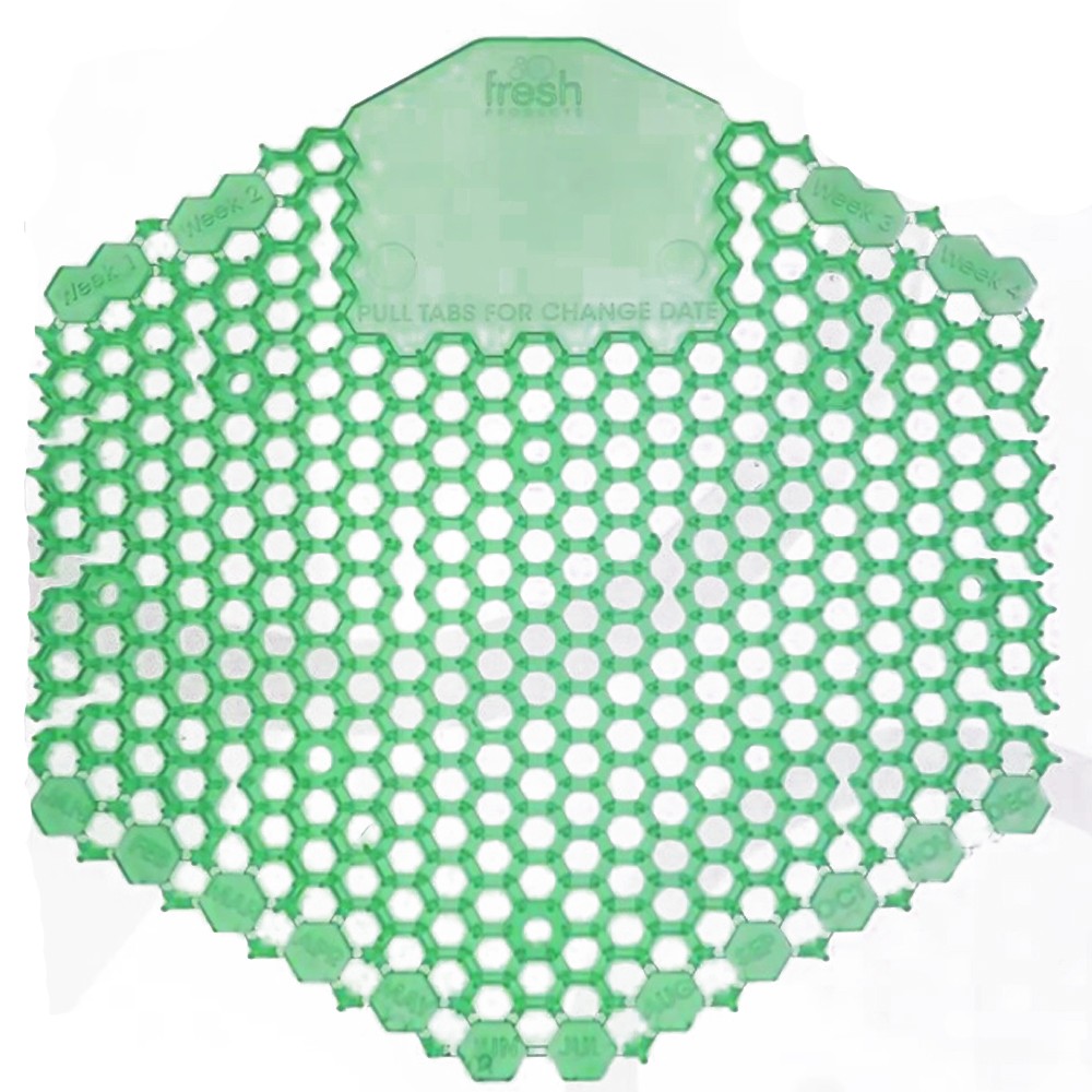 Fresh Products 3WDS60CME Wave 3D Urinal Deodorizer Screen, Green, Cucumber Melon