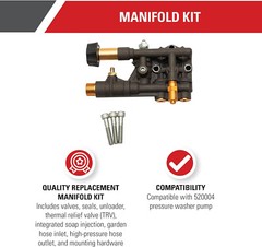 7110163 Simpson Genuine OEM Pre-Assembled Manifold Kit Assembly with Bolts