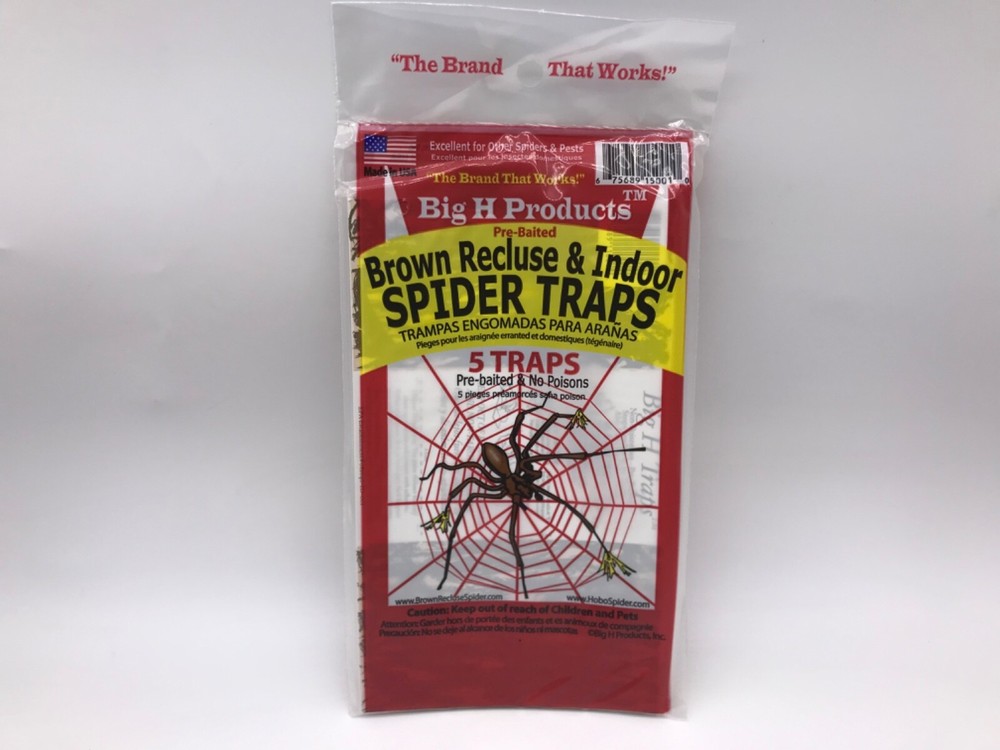 Big H Products Brown Recluse and Indoor Spider Traps 5-Pack