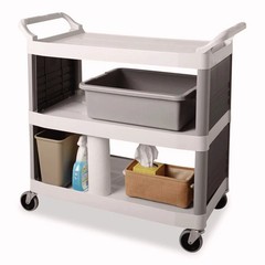Rubbermaid Commercial 3351GRA 7 21.5″ x 17.13″ x 7″ Bus Utility Box – GRY New