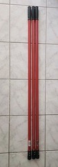 ABCO ct 08006 Commercial Mop Pole Handle 54″ x 1″ Red Set Of 3 Grease Beater