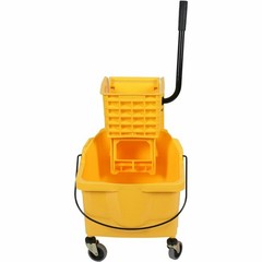 Genuine Joe GJO02347 35 QT Side Press Mop Bucket Wringer Combo Each Yellow