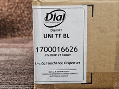 (QTY 3) Dial Professional 16626 4″x5.4″x11.2″ 1L Touch Free Dispenser – Slate