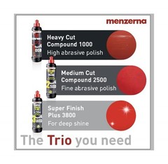 menzerna Polishing Set 8oz – HCC1000, MCC2500 & 3800 | 3-Step S… USA Fas