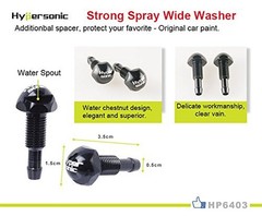 Hypersonic Universal Car Windshield Washer Sprayer 2Pcs Vehicle Nozzle