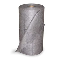 Oil-Dri L90540 Sorbent Roll, 44 Gal, 30 In X 150 Ft, Universal, Gray,