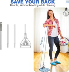 Commercial Mop Handle Heavy Duty,Industrial Metal Stick Sliver