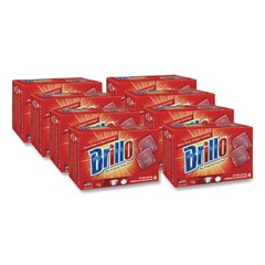 Brillo 53304 2.5″ x 3″ Steel Wool Soap Pads – Gray/Pink (12/Carton) New