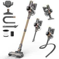 NuYupo Cordless Vacuum Cleaner, 10-in-1 Lightweight Stick with Gold