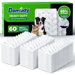 60 Count Heavy Duty Dry Sweeping Cloths Refills for Swiffer 60 Count, White