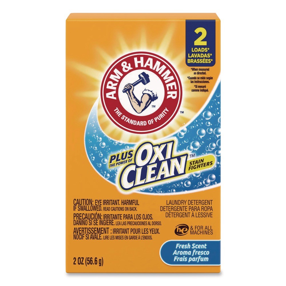 Arm & Hammer 5703760000 OxiClean 2 oz Box Powder Detergent (156/CT) New
