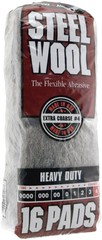 Homax Products 4 4 Homax Steel Wool Pad, No Grit, Gray