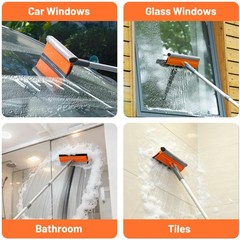 Eazer 46 Professional Window Cleaner Tool 2-In-1 Rotatable Squeegee For Window