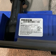 Oreck Commercial XL2100RHS Bagged Upright Vacuum, Corded 120V 4A