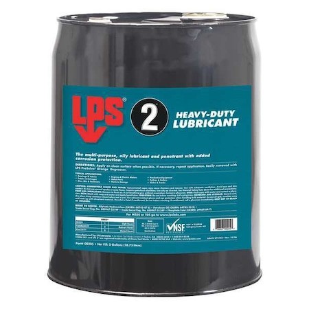 Lps 00205 General Purpose Lubricant, 5 Gal, Pail, Mineral Oil Base, 350 Degrees