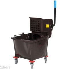 Industrial Janitorial Brown 35 Quart Mop Bucket & Wringer Combo + $5 bonus