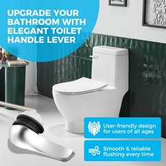 Yupjlia 2 Pack Toilet Handle Replacement Kit, Front Mount Flush Chrome