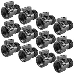 12 Pack 3/4” Plastic Garden Hose Shut Off Valve – 12 pack, 12 Pack-