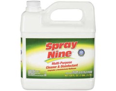 SPRAY NINE 26801 Cleaner and Degreaser, 1 gal, Liquid, Citrus, Clear