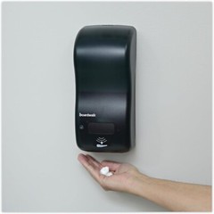 Boardwalk SHF900SBBW 5.25 in. x 4 in. x 12 in. 900 ml Rely Hybrid Foam Soap Dis