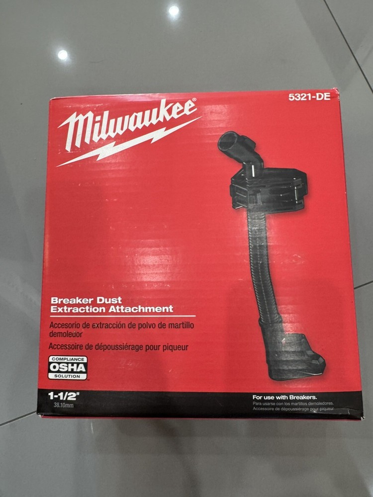 Milwaukee 5321-DE Breaker Dust Extraction Attachment – NEW IN BOX!