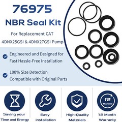 76975 Seal Kit Cat Pump Seal Kit for 4DNX Pumps Model 4DNX25GSI 4DNX27GSI