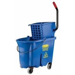 Rubbermaid Commercial Fg757688yel 11 Gal Wavebrake Down Press Mop Bucket And