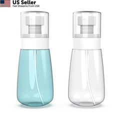 RELANOR Pack 2 Small Spray Bottle 60 ml – 2, Clear White , Blue