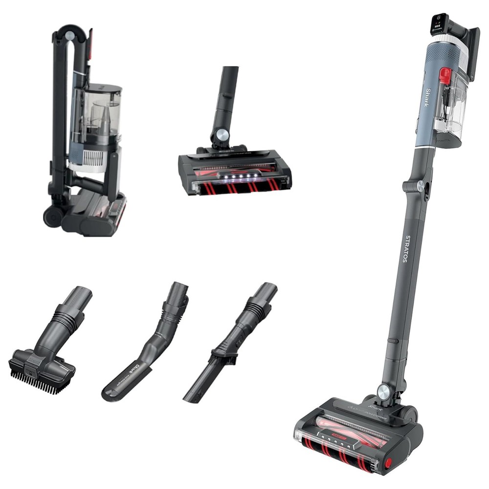 Shark Stratos Cordless Vacuum, Clean Sense IQ & DuoClean PowerFins