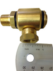 90° Swivel Hose Reel, Boom Swivel Brass 3/8 M x 3/8 F, 3000 PSI J.E. Adams