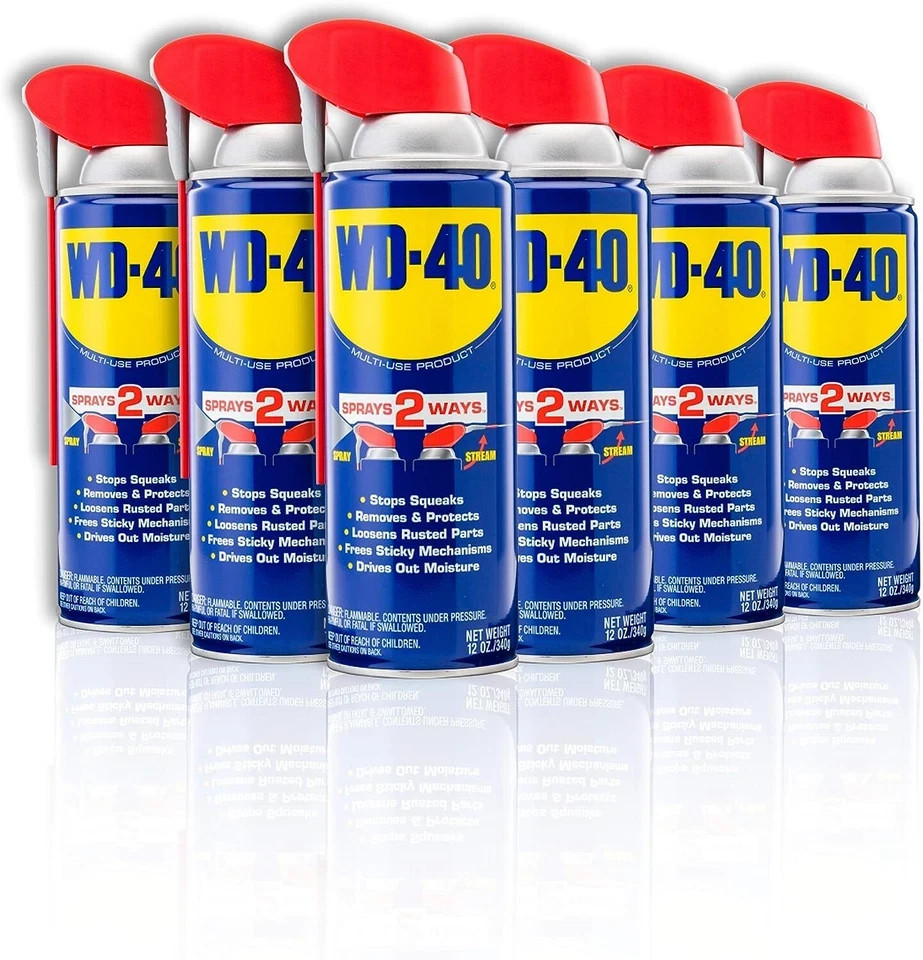 NEW Multi Purpose Original WD-40 Formula Lubricant Spray 6-PACK w/ Smart Straw