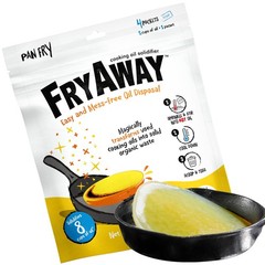 ® Pan Fry Cooking Oil Solidifier Powder, 4 Packets, Solidifies Up to 8 Cups, …