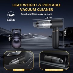 Bsrco Brushless Handheld Vacuum 15000Pa Strong Suction Cordless Car Vacuum 2