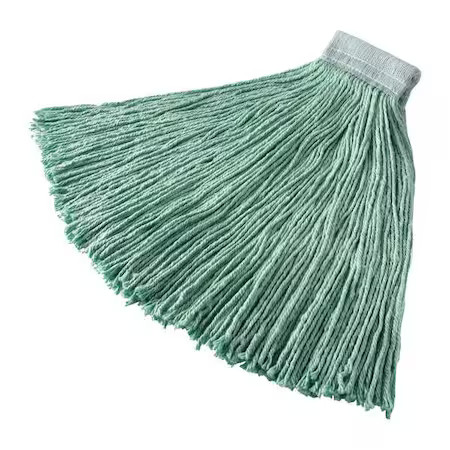 Rubbermaid Commercial Fgf13700gr00 5 In String Wet Mop, 28 Oz Dry Wt, Clamp On