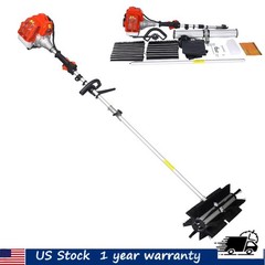 24×9″ 52CC 2 STROKE GASOLINE POWERED SNOW SWEEPER DRIVEWAY LAWNS SNOW CLEAN EPA