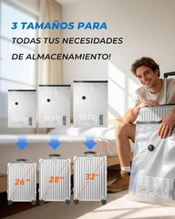 15 Pack Vacuum seal Bags for Clothing Travel with 299.9 liters, grey