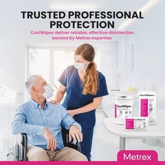 12 Case Metrex CaviWipes Towelettes Wipes 13-1100 Medical Devices Cleaning