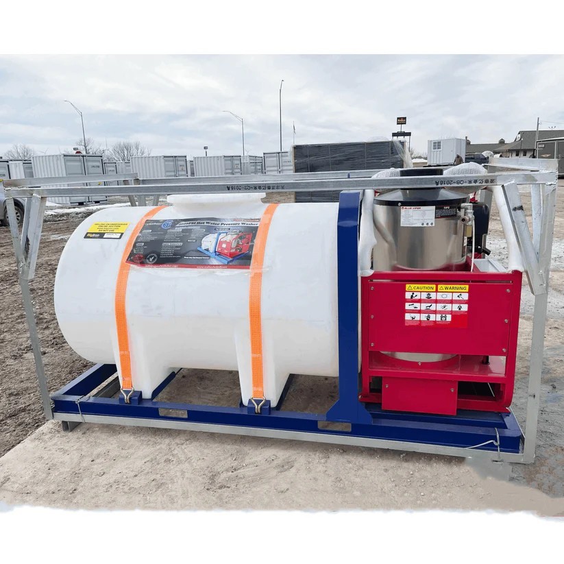 4000PSI Hot Water Pressure Washer w/ Tank 436 Gal on Skid SH-4000 Commercial