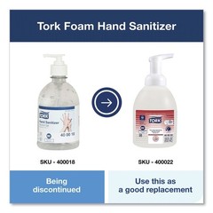 Tork 400022 18 oz. Pump Bottle Alcohol Foam Hand Sanitizer (6/Carton) New