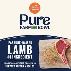 Canidae Pure Farm to Bowl Dry Dog Food – Balanced Nutrition for Adult Dogs – Lim