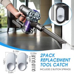 ElectricWise 2Pack Replacement Tool Catch – 1.96×0.78×0.19in, Silver