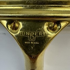(Lot of 8) Unger Brass Window Squeegee Handles – Golden Clip Style (Handle Only)