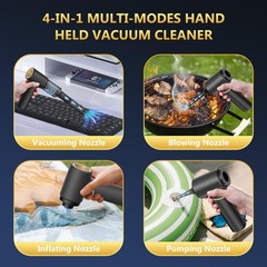 Bsrco Brushless Handheld Vacuum 15000Pa Strong Suction Cordless Car Vacuum 2