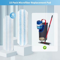 BYOFI 15 Pack 15 O-Cedar H2prO Mop Pads, 15 O-cedar H2pro Pads