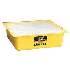 Eagle 1670 Yellow Polyethylene Drip Pan Complete 1 Gallon Spill Capacity